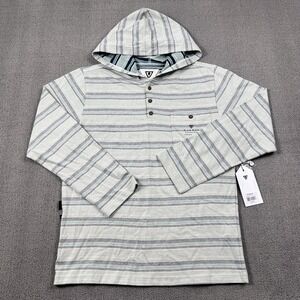 Vissla Hoodie Boys Extra Large Striped Long Sleeve Henley Youth Sweater Casual